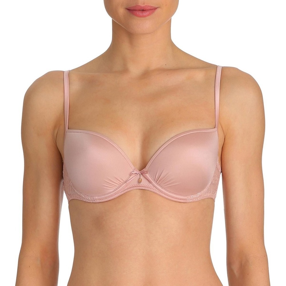 Marie Jo Natalie Padded Round Shape Underwire T-shirt Bra‎ 32D Nude Lace